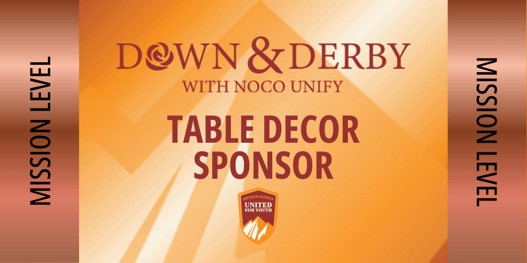 Down & Derby Table Decor Sponsor