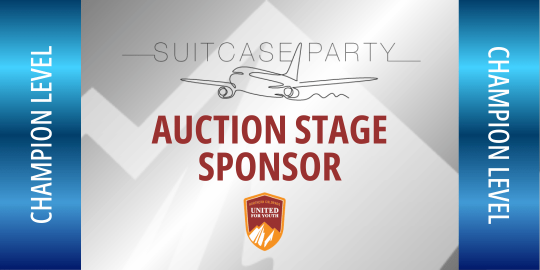 Suitcase Party Auction Stage Sponsor