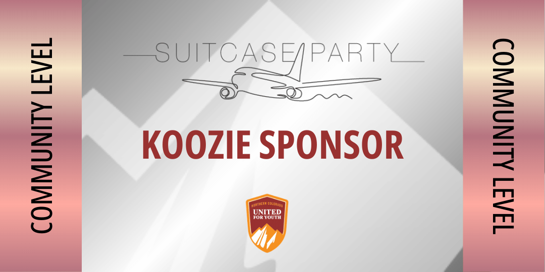 Suitcase Party Koozie Sponsor